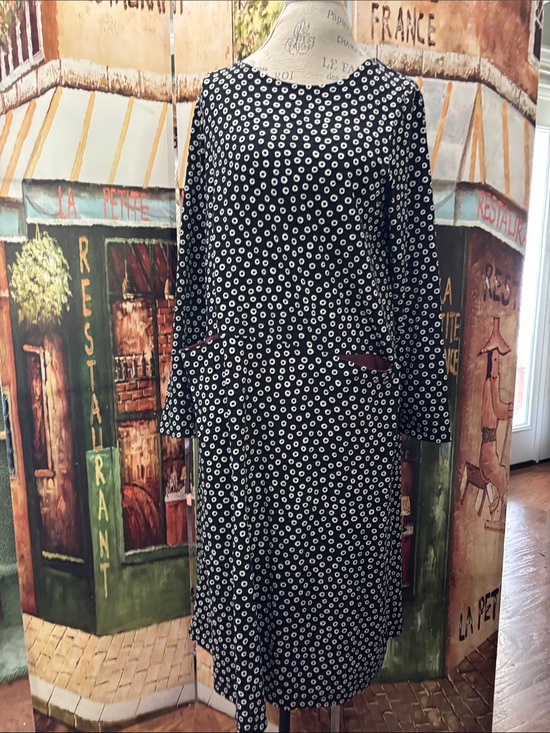 Gudrun Sjoden Dresses & Skirts - Gudrun Sjoden “Stella” Jersey Dress, Black/Patterned, Size Medium